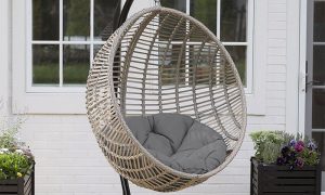 ערסל ראטן עגול לגינה